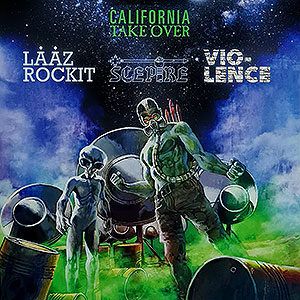 LZ ROCKIT / SCEPTRE / VIO-LENCE - California Takeover - 3 Way Split LP